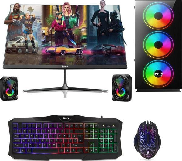 izoly Rengar X I5-750 8gb 256gb Ssd Gt740 4gb 24'' Masaüstü Oyun Bilgisayarı - Image 1