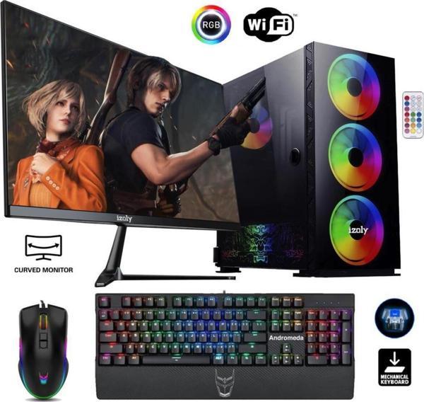 izoly Sauron X I5-12400f 16gb 512gb M.2 Nvme Msı Rtx 3060 3x 12gb 24" 100hz Oyuncu Masaüstü Bilgisayarı - Image 1