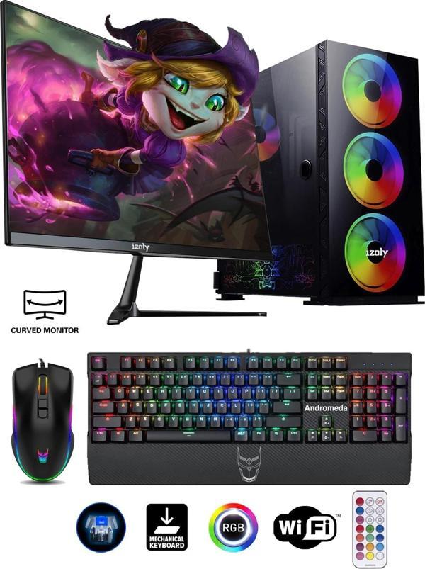 izoly Shaula X I3-10100f 16gb 512gb M.2 Nvme 1660s 6gb 24" Oyuncu Masaüstü Bilgisayarı - Image 1