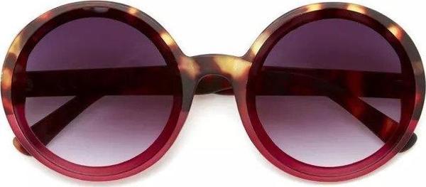 Okkia Monica Unisex  Büyük Yuvarlak
Güneş Gözlüğü Havana Pembesi - Image 1
