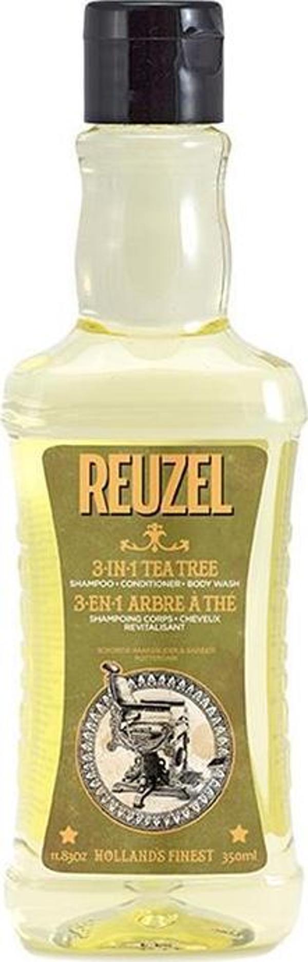 Reuzel Tea Tree Erkekler için 3ü1 Arada Şampuan 350ML - Image 1
