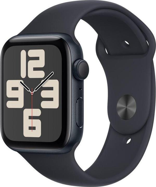 Apple Watch SE GPS 44mm Gece Yarısı Alüminyum Kasa ve Gece Yarısı Spor Kordon - M/L - Image 1