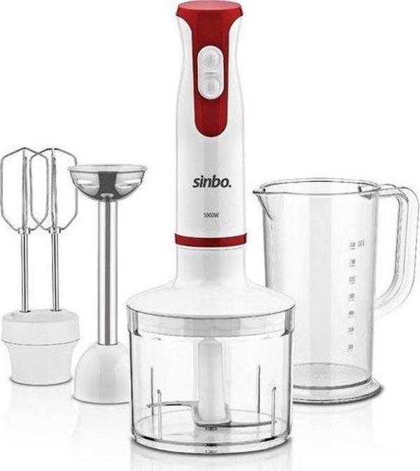 Sinbo SHB-3137 El Blender Seti Kırmızı - Image 1
