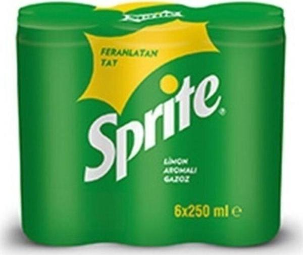 Sprite Gazoz 6'lı 250 ml - Image 1