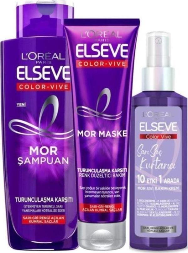Elseve Turuncu Karşıtı Şampuan 200 ml + Maske 150 ml + Sprey 150 ml 3'lü Set - Image 1