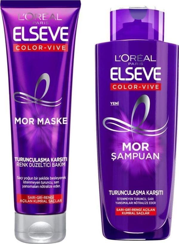 Loreal Elseve Silver Mor Şampuan 200 ml + Maske 150 ml - Image 1