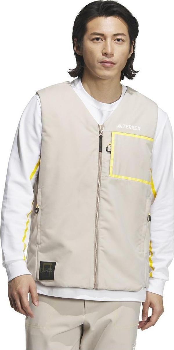 adidas National Geographic Erkek Krem Yelek (IL8993) - Image 1