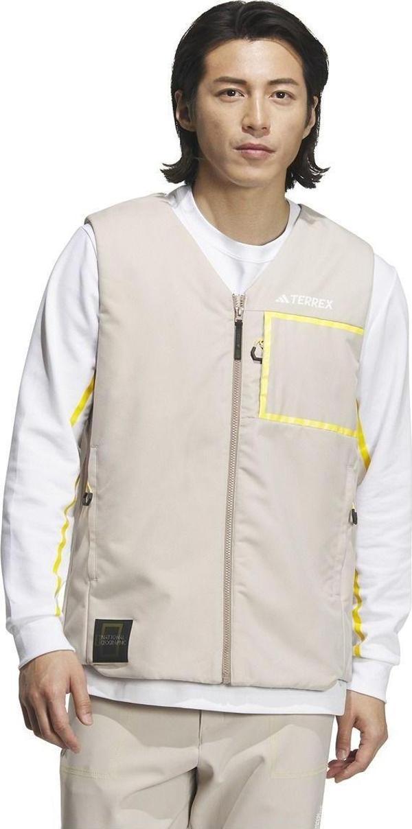 adidas National Geographic Erkek Krem Yelek (IL8993) - Image 1