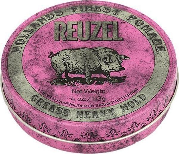 Reuzel Pink Grease Heavy Hold Pomade Erkek için Saç Tutucu 113Gr - Image 1