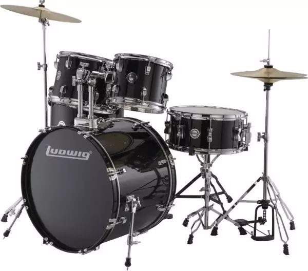 Ludwig Accent Fuse Black Sparkle Akustik Davul Seti - Image 1