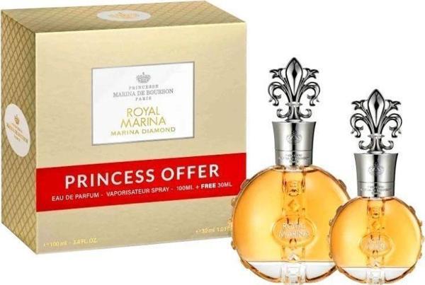 Marina De Bourbon Royal Marina Diamond EDP 100 ml + 30 ml Kadın Parfüm Seti - Image 1