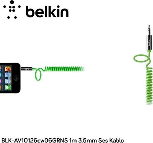 Belkin Blk-av10126cw06grns 1m 3.5mm Ses Kablo - Image 1