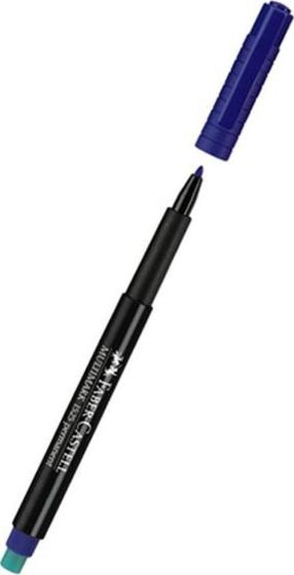 Faber-Castell Permanent S Mavi Asetat Kalemi - Image 1