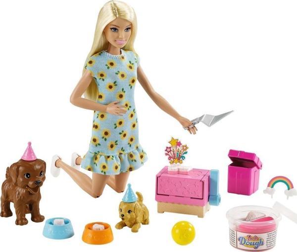Barbie Bebek ve Köpek Partisi Oyun Seti GXV74 - GXV75 - Image 1