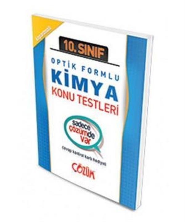 10.SINIF KİMYA OPTİK FORMLU KONU TESTİ YAPRAK TEST - ÇÖZÜM YAYINLARI - Image 1