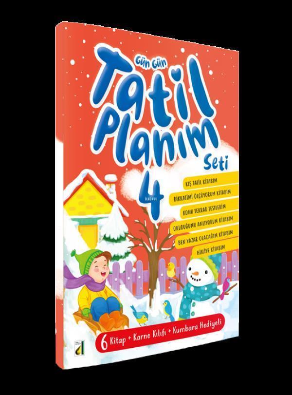 4.SINIF GÜN GÜN TATİL PLANIM SETİ 6 KİTAP (YARIYIL KIŞ TATİL) - DAMLA - Image 1
