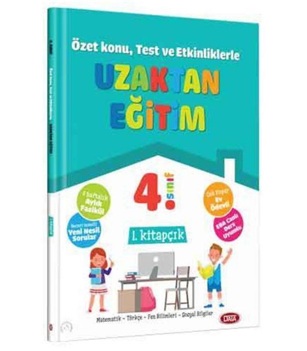 4.SINIF UZAKTAN EĞİTİM 1.KİTAPÇIK - DATA YAYINLARI - Image 1