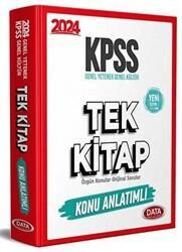 DATA KPSS 2024 G.Y-G.K TEK KİTAP KONU ANLATIMLI - Image 1