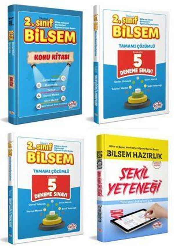 2.SINIF BİLSEM HAZIRLIK KİTAPLARI 4 LÜ SET - EDİTÖR YAYINLARI - Editör - Image 1