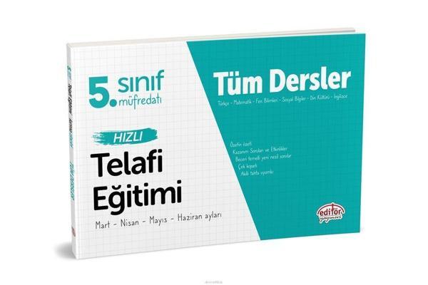 5.SINIF TÜM DERSLER TELAFİ EĞİTİMİ - EDİTÖR YAYINEVİ - Editör - Image 1