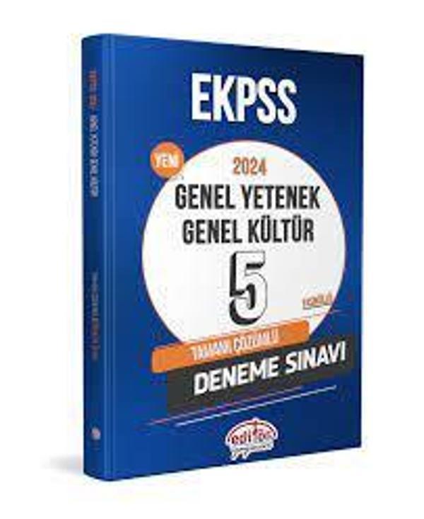 EKPSS GENEL YETENEK GENEL KÜLTÜR 5 DENEME SINAVI 2024 - EDİTÖR - Editör - Image 1