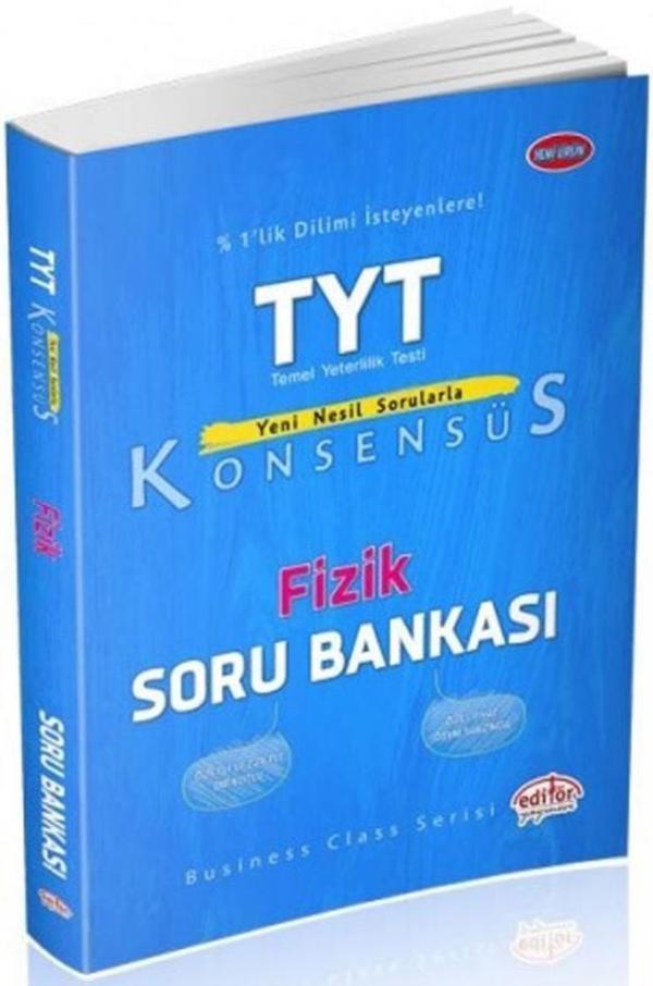 TYT FİZİK SORU BANKASI KONSENSÜS - EDİTÖR YAYINEVİ - Editör - Image 1