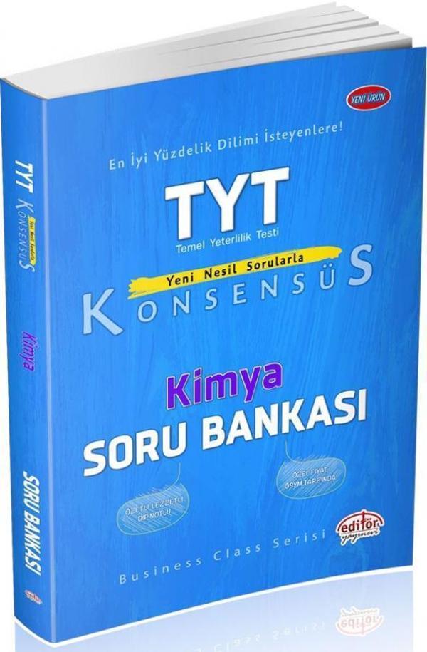 TYT KİMYA SORU BANKASI KONSESÜS - EDİTÖR YAYINEVİ - Editör - Image 1