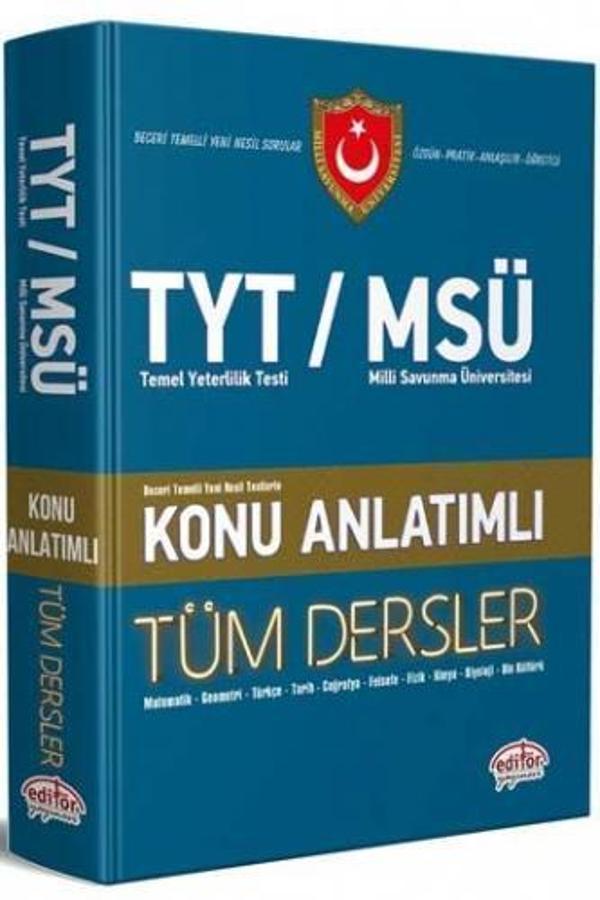 TYT MSÜ TÜM DERSLER KONU ANLATIM - EDİTÖR YAYINEVİ - Editör - Image 1