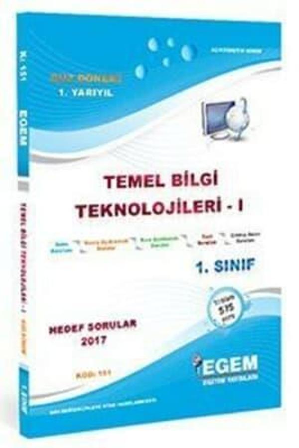 1.SINIF 1 VE 5.YARIYIL TEMEL BİLGİ TEKNOLOJ 1 K.A GÜZ DÖNEMİ - EGEM YAYINLARI - Image 1