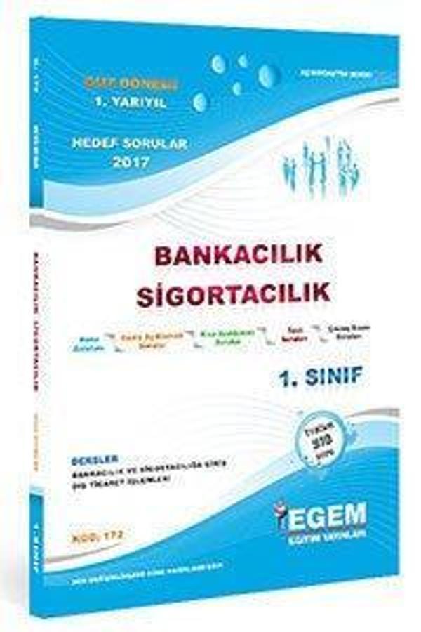 1.SINIF 1.YARIYIL BANKACILIK SİGORTACILIK K.A GÜZ DÖNEMİ - EGEM YAYINLARI - Image 1