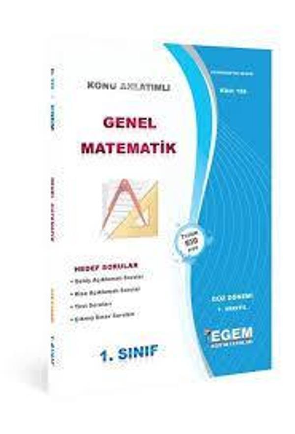 1.SINIF 1.YARIYIL GENEL MATEMATİK K.A GÜZ DÖNEMİ - EGEM YAYINLARI - Image 1