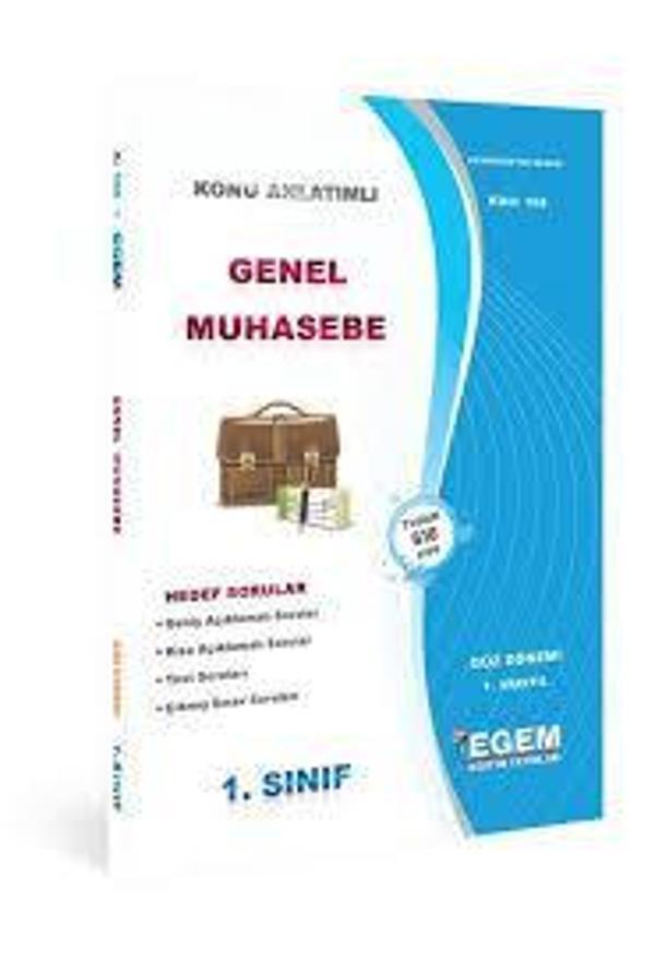 1.SINIF 1.YARIYIL GENEL MUHASEBE K.A GÜZ DÖNEMİ - EGEM YAYINLARI - Image 1