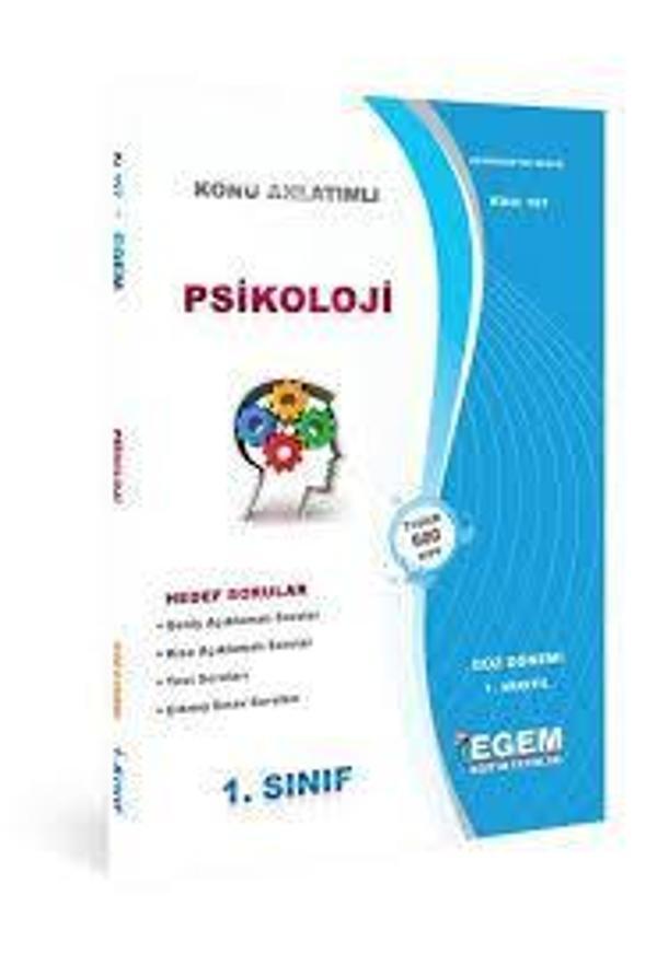 1.SINIF 1.YARIYIL PSİKOLOJİ K.A GÜZ DÖNEMİ - EGEM YAYINLARI - Image 1