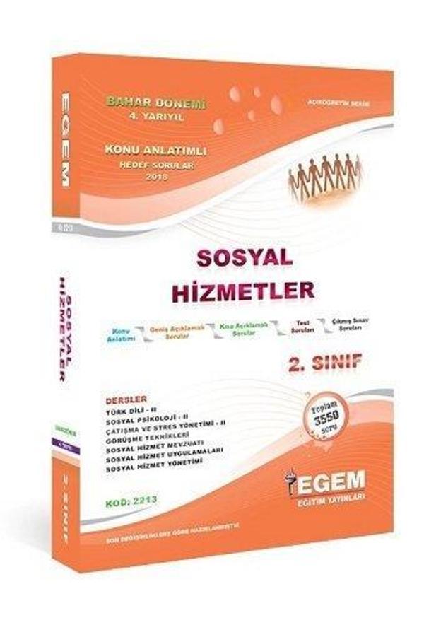 2.SINIF 4.YARIYIL SOSYAL HİZMETLER BAHAR DÖNEMİ - EGEM - Image 1