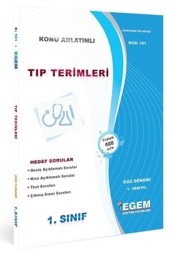 1.SINIF 1.YARIYIL TIP TERİMLERİ K.A GÜZ DÖNEMİ - EGEM YAYINLARI - Image 1