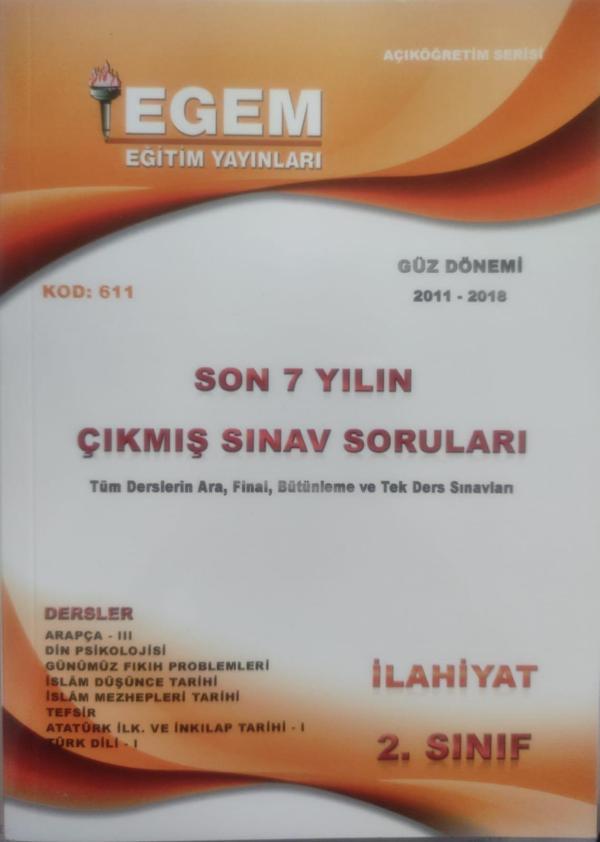 2.SINIF İLAHİYAT SON 7 YIL ÇIKMIŞ SORULAR GÜZ - EGEM YAYINLARI - Image 1