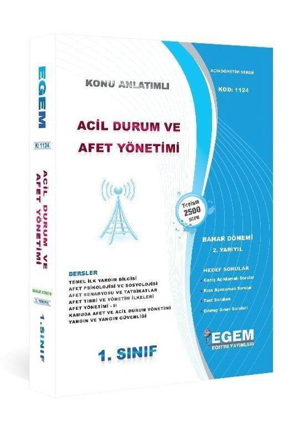 1.SINIF 2.YARIYIL ACİL DUR VE AFET YÖN K.A BAHAR DÖNEMİ - EGEM - Image 1