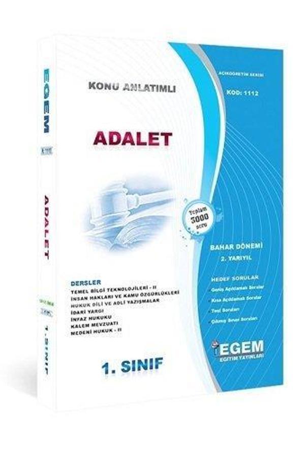 1.SINIF 2.YARIYIL ADALET BÖLÜMÜ BAHAR DÖN. KONU ANLATIM - EGEM - Image 1