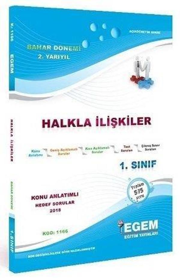 1.SINIF 2.YARIYIL HALKLA İLİŞKİLER K.A BAHAR DÖNEMİ - EGEM - Image 1
