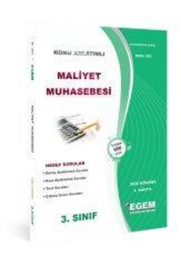 3.SINIF 5.YARIYIL MALİYET MUHASEBESİ K.A GÜZ DÖ - EGEM YAYINLARI - Image 1