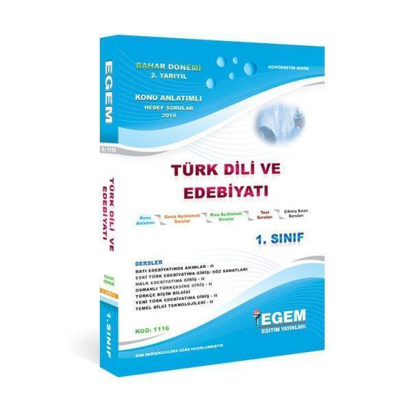 1.SINIF 2.YARIYIL TÜRK DİLİ VE EDB. BÖLÜMÜ BAHAR DÖNEMİ - EGEM - Image 1