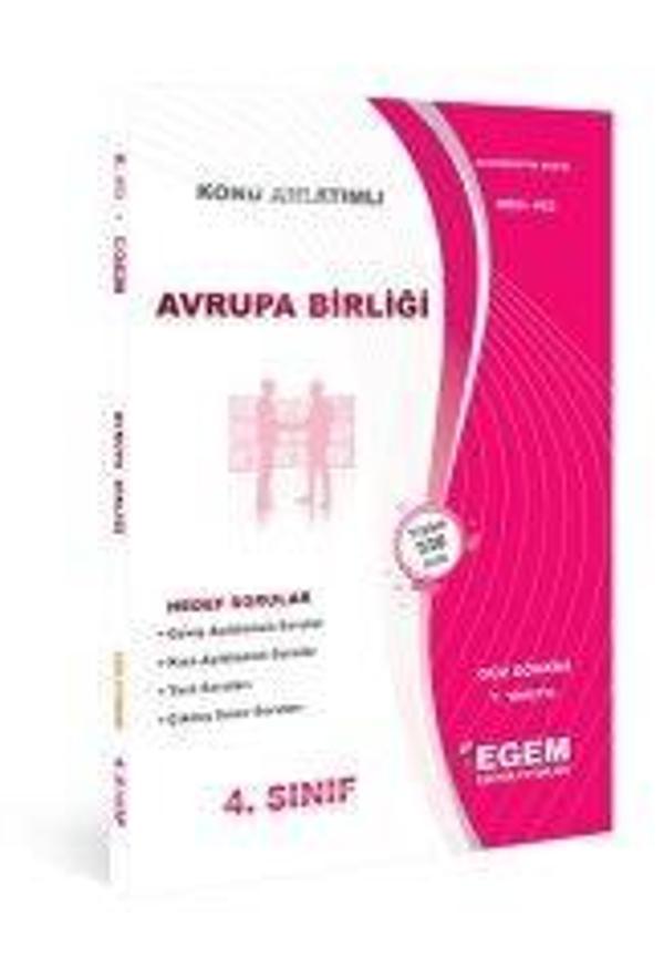 4.SINIF 7.YARIYIL AVRUPA BİRLİĞİ K.A GÜZ DÖNEMİ - EGEM YAYINLARI - Image 1