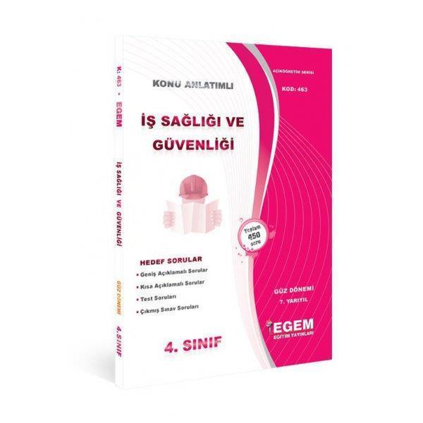 4.SINIF 7.YARIYIL İŞ SAĞLIĞI VE GÜVENLİĞİ K.A GÜZ - EGEM YAYINLARI - Image 1