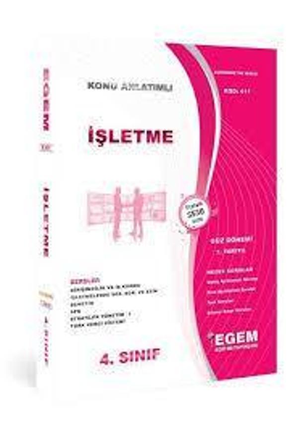 4.SINIF 7.YARIYIL İŞLETME K.A GÜZ - EGEM YAYINLARI - Image 1