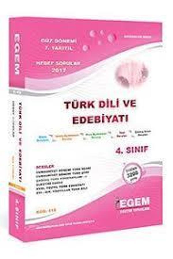4.SINIF 7.YARIYIL TÜRK DİLİ VE EDEBİYATI K.A GÜZ - EGEM YAYINLARI - Image 1