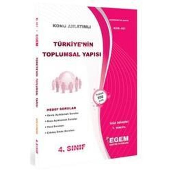 4.SINIF 7.YARIYIL TÜRKİYENİN TOPLUMSAL YAPISI K.A GÜZ DÖNEMİ - EGEM - Image 1