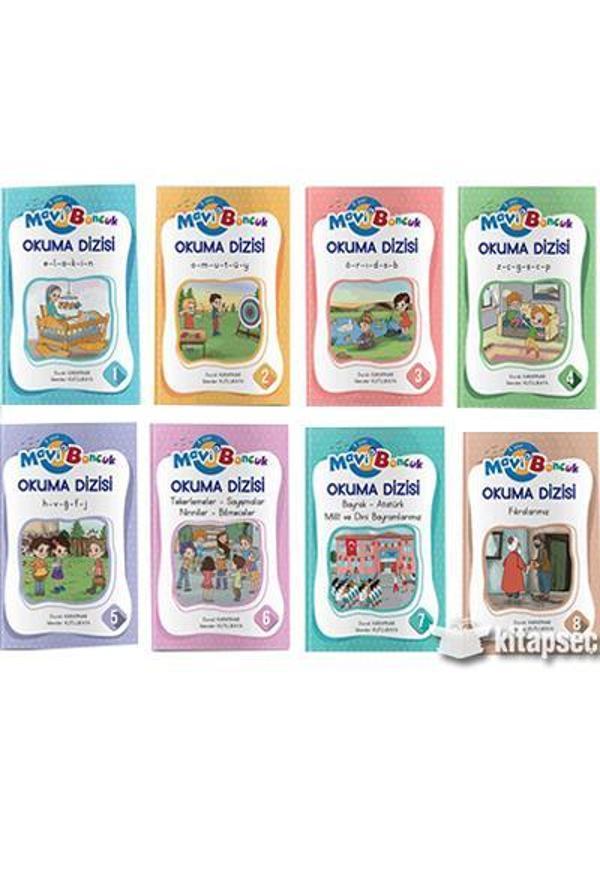 1.SINIF MAVİ BONCUK ELAKİN OKUMA DİZİSİ 8 KİTAP - MAVİ BONCUK - Evrensel İletişim Yayınları - Image 1