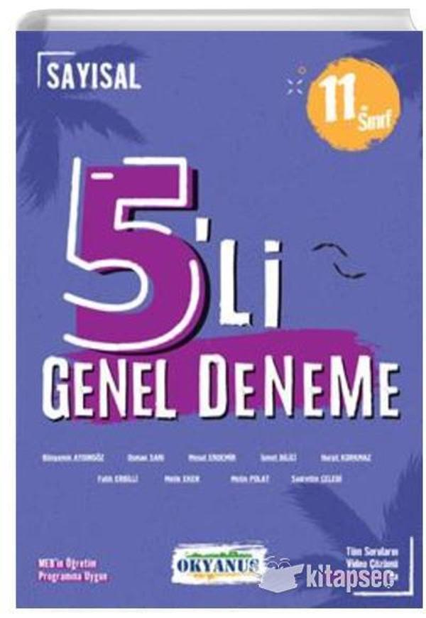 11.SINIF SAYISAL 5 DENEME - OKYANUS YAYINLARI - Image 1