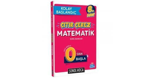 8.SINIF ÇITIR ÇEREZ MATEMATİK SORU BANKASI KOLAY BAŞLANGIÇ - TONGUÇ - Şenol Hoca Yayınları - Image 1