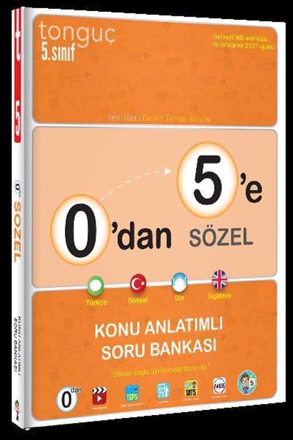 0 DAN 5 E SÖZEL KONU ANLATIMLI SORU BANKASI - TONGUÇ - Tonguç Yayınları - Image 1